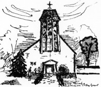 Skizze Versöhnungskirche 1958