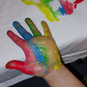 Regenbogenhand - Friedenshand - Dankehand